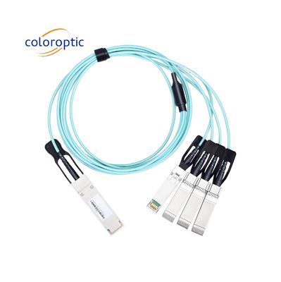 Cable DAC Activo AOC 40G QSFP+ para 4 SFP+ 10G Cable Óptico 24AWG