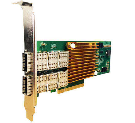 Rede Infiniband Pcie Card 40G Dual Port Optical NIC Ethernet Adaptador de Rede