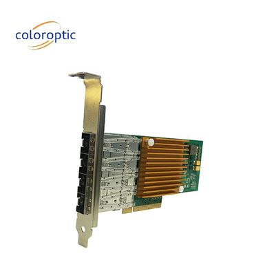 10G Quad Port Ethernet Adaptador de Rede NIC Óptico Para Microsoft Windows Server