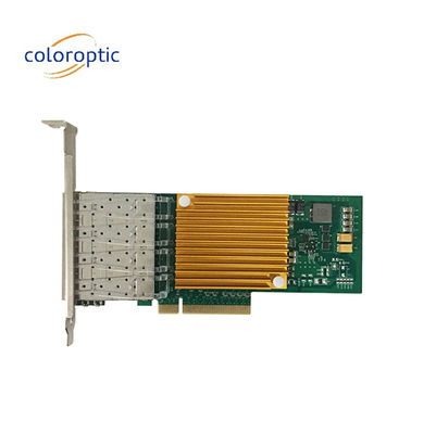 10G Quad Port Ethernet Adaptador de Rede NIC Óptico Para Microsoft Windows Server