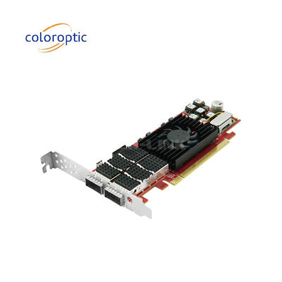 PCIe X16 100G QSFP28 Ethernet Smart Card Dual Ports Xilinx Ultrascale+ 16nm Baseado