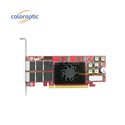 PCIe X16 100G QSFP28 Ethernet Smart Card Dual Ports Xilinx Ultrascale+ 16nm Baseado