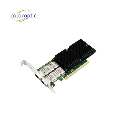 PCIe X16 Dual Port QSFP28 Ethernet Adaptador de rede 100G Intel E810