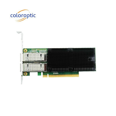 PCIe X16 Dual Port QSFP28 Ethernet Adaptador de rede 100G Intel E810