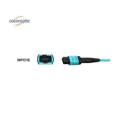 Aqua Color MPO Patch Cord 1m Comprimento do cabo Fibra Grande oferta