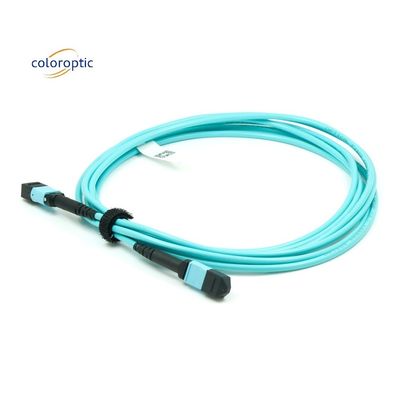 Fibra G652D OM3 MPO Patch Cable 1m de comprimento para necessidades de negócios