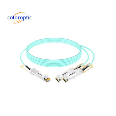 CO-1X1CP AOC DAC Cable 400G OSFP para 2x200G QSFP56 Links
