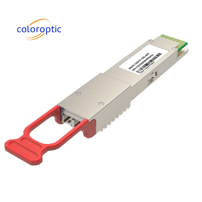 200G QSFP-DD ER4 módulo de transceptor óptico com tempo real completo DDM Sfp Ethernet