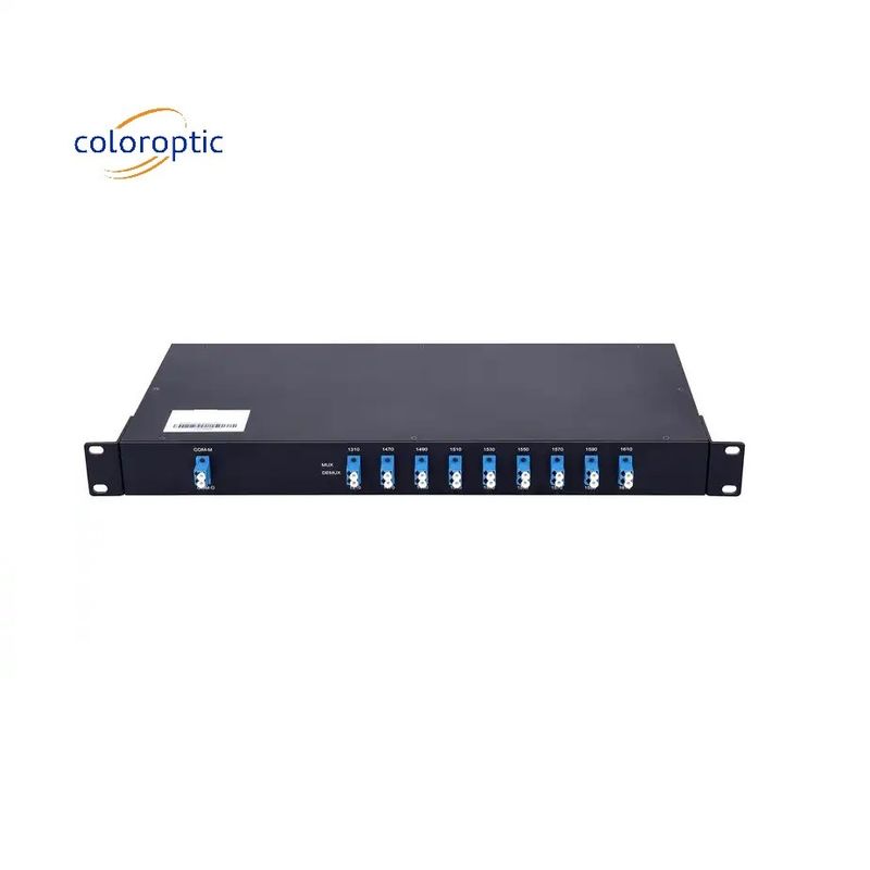 8 canais WDM Modelo CWDM MUX com conector LC para rede de acesso