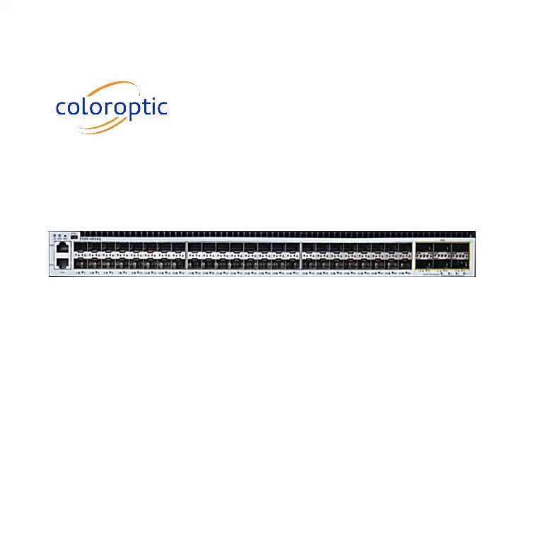 48 portas 10G Switch de rede de alta velocidade AC/DC Fornecimento de energia 1 console