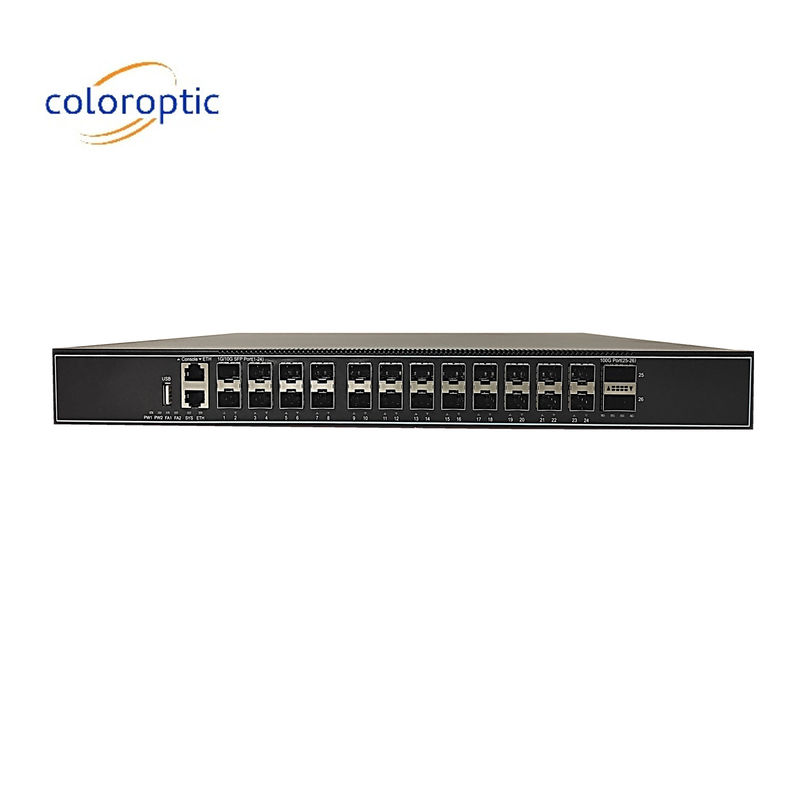 24 portas 10GE Layer 3 Core Network Switch com portas 2*40GE e segurança SSH