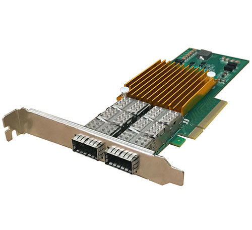 Rede Infiniband Pcie Card 40G Dual Port Optical NIC Ethernet Adaptador de Rede