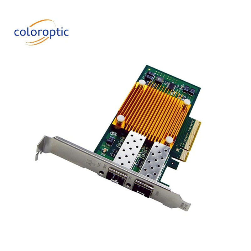 10G Dual Port Infiniband Pcie Card Óptico NIC Pci Express 3.0 Pcie Gigabit Card