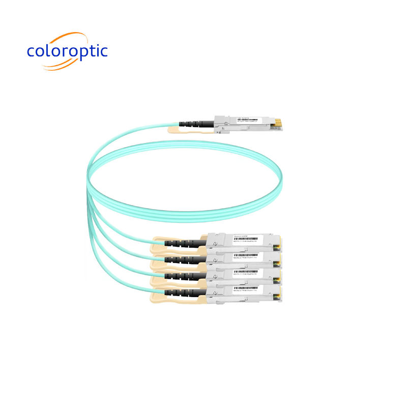 40Gb/s QSFP+ a 4 x 10Gb/s SFP+ cabo óptico ativo (AOC) Breakout MSA Standard Compliant